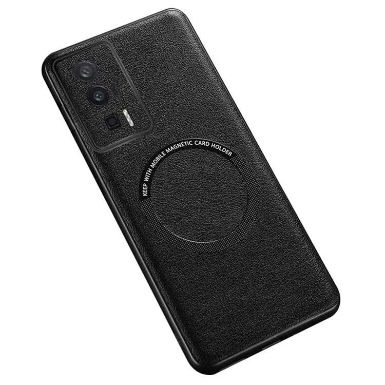 For Xiaomi Poco F5 Pro 5G / Redmi K60 5G / K60 Pro 5G Case Anti-Drop PU Leather+TPU Cover Compatible with MagSafe