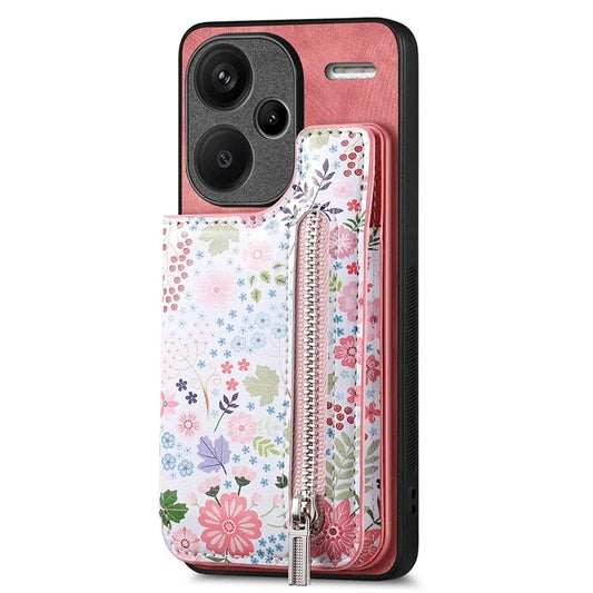 D10 For Xiaomi Redmi Note 13 Pro+ 5G TPU+Leather Case Pattern Printed Retro Phone Back Cover