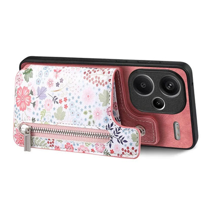 D10 For Xiaomi Redmi Note 13 Pro+ 5G TPU+Leather Case Pattern Printed Retro Phone Back Cover