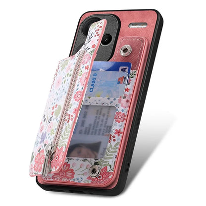 D10 For Xiaomi Redmi Note 13 Pro+ 5G TPU+Leather Case Pattern Printed Retro Phone Back Cover