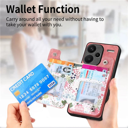 D10 For Xiaomi Redmi Note 13 Pro+ 5G TPU+Leather Case Pattern Printed Retro Phone Back Cover