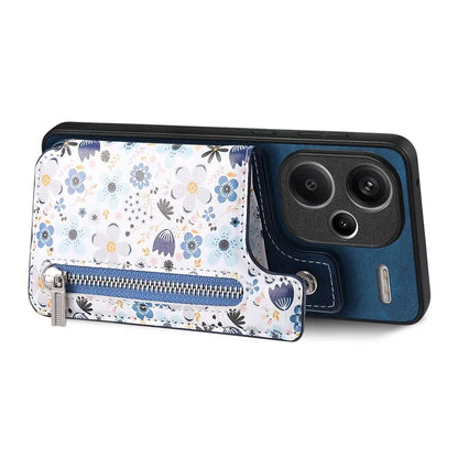 D10 For Xiaomi Redmi Note 13 Pro+ 5G TPU+Leather Case Pattern Printed Retro Phone Back Cover
