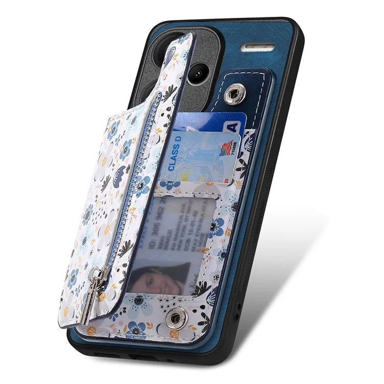 D10 For Xiaomi Redmi Note 13 Pro+ 5G TPU+Leather Case Pattern Printed Retro Phone Back Cover