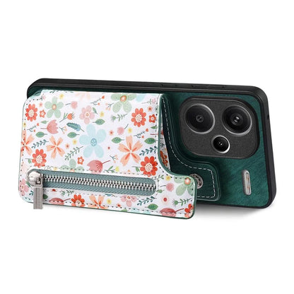 D10 For Xiaomi Redmi Note 13 Pro+ 5G TPU+Leather Case Pattern Printed Retro Phone Back Cover