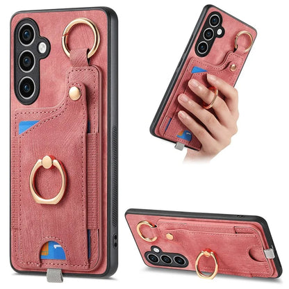 For Samsung Galaxy S23 FE Case Card Slot Kickstand TPU Phone Case