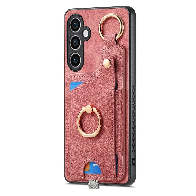 For Samsung Galaxy S23 FE Case Card Slot Kickstand TPU Phone Case