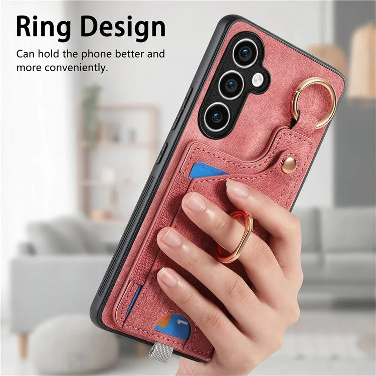 For Samsung Galaxy S23 FE Case Card Slot Kickstand TPU Phone Case