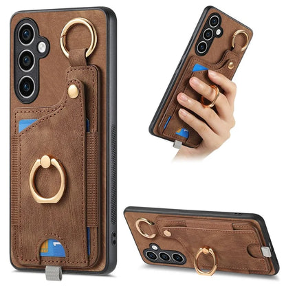 For Samsung Galaxy S23 FE Case Card Slot Kickstand TPU Phone Case