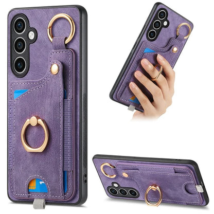 For Samsung Galaxy S23 FE Case Card Slot Kickstand TPU Phone Case