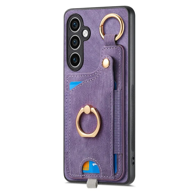 For Samsung Galaxy S23 FE Case Card Slot Kickstand TPU Phone Case