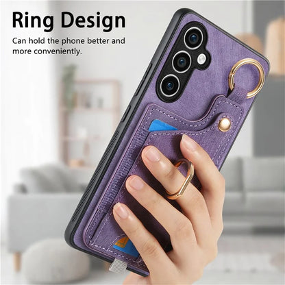 For Samsung Galaxy S23 FE Case Card Slot Kickstand TPU Phone Case