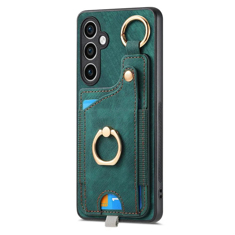 For Samsung Galaxy S23 FE Case Card Slot Kickstand TPU Phone Case