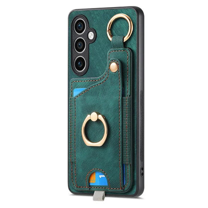 For Samsung Galaxy S23 FE Case Card Slot Kickstand TPU Phone Case