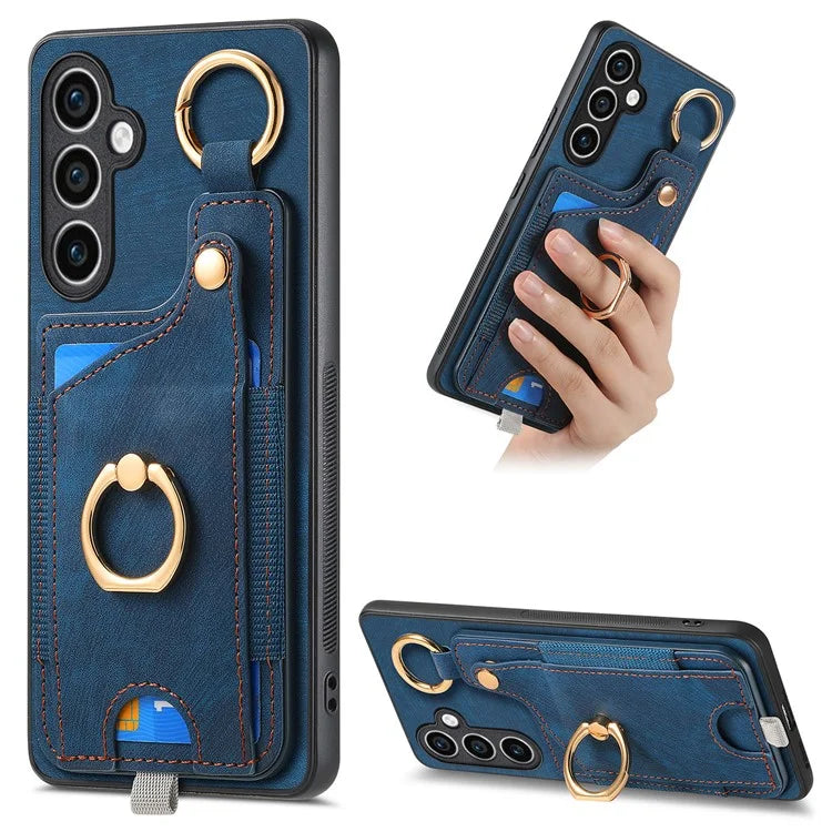 For Samsung Galaxy S23 FE Case Card Slot Kickstand TPU Phone Case