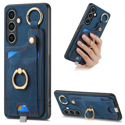 For Samsung Galaxy S23 FE Case Card Slot Kickstand TPU Phone Case
