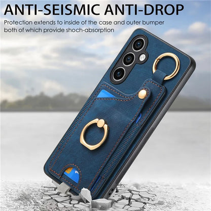 For Samsung Galaxy S23 FE Case Card Slot Kickstand TPU Phone Case