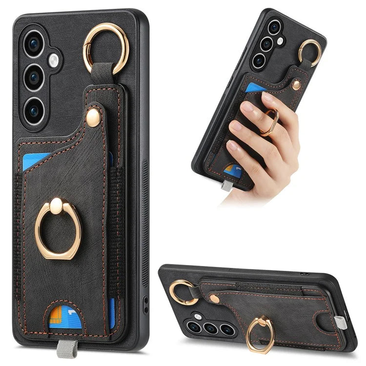 For Samsung Galaxy S23 FE Case Card Slot Kickstand TPU Phone Case