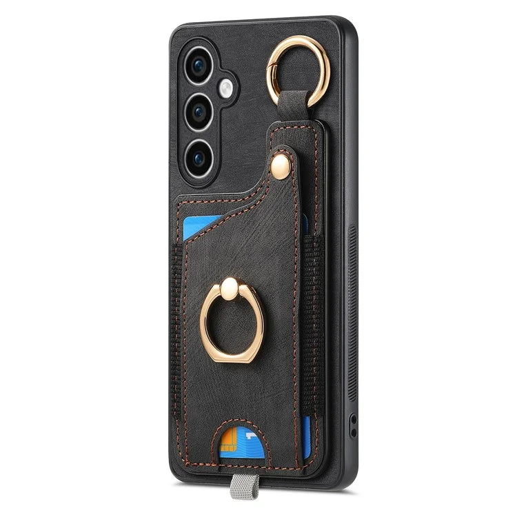 For Samsung Galaxy S23 FE Case Card Slot Kickstand TPU Phone Case