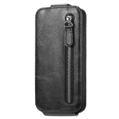 For Samsung Galaxy S23 Case Vertical Flip Zipper Wallet Anti-fall Leather Phone Cover