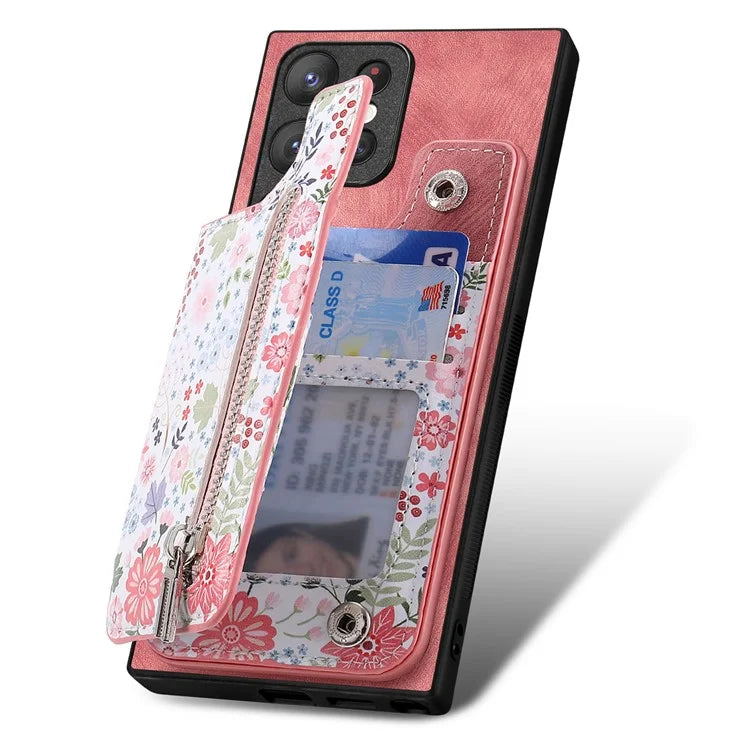 D10 For Samsung Galaxy S22 Ultra 5G Case Pattern Printed Retro Leather + TPU Wallet Phone Cover
