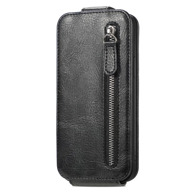 For Samsung Galaxy S23+ Leather Phone Case Vertical Flip Zipper Protection Shell
