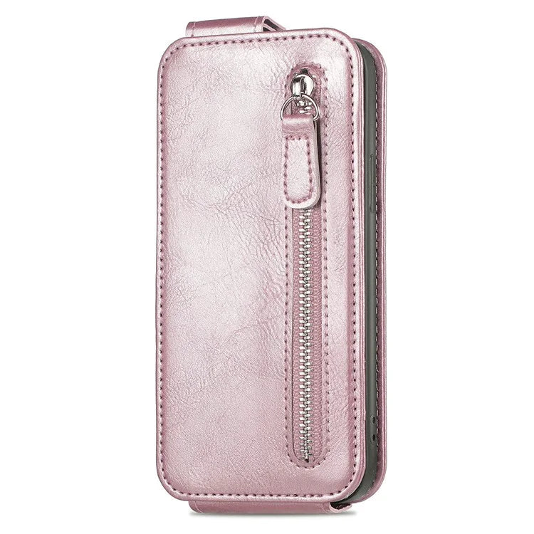 For Samsung Galaxy S23+ Leather Phone Case Vertical Flip Zipper Protection Shell