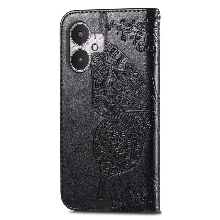 For Xiaomi Redmi 13C 4G / 13C 5G / 13R 5G / Poco M6 5G / Poco C65 4G Phone Stand Case Imprinted Pattern PU Leather Phone Cover
