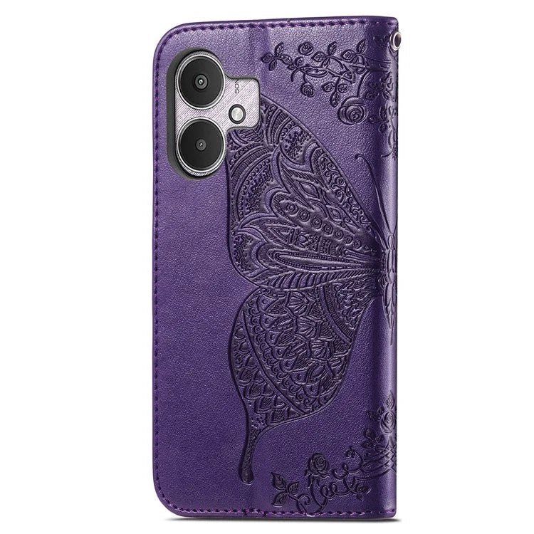 For Xiaomi Redmi 13C 4G / 13C 5G / 13R 5G / Poco M6 5G / Poco C65 4G Phone Stand Case Imprinted Pattern PU Leather Phone Cover