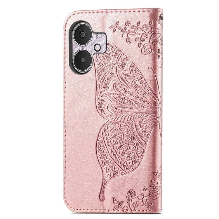 For Xiaomi Redmi 13C 4G / 13C 5G / 13R 5G / Poco M6 5G / Poco C65 4G Phone Stand Case Imprinted Pattern PU Leather Phone Cover
