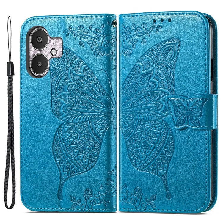 For Xiaomi Redmi 13C 4G / 13C 5G / 13R 5G / Poco M6 5G / Poco C65 4G Phone Stand Case Imprinted Pattern PU Leather Phone Cover