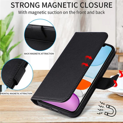 For Google Pixel 9 Pro Case Stand Card Holders PU Leather Phone Cover Diamond Texture