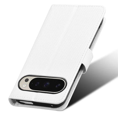 For Google Pixel 9 Pro Case Stand Card Holders PU Leather Phone Cover Diamond Texture
