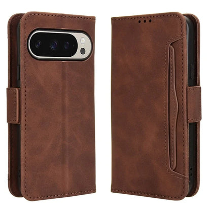 For Google Pixel 9 Pro Case Wallet Card Slots PU Leather + TPU Full Protection Phone Cover