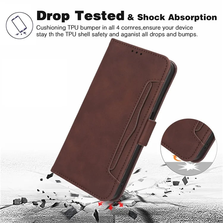 For Google Pixel 9 Pro Case Wallet Card Slots PU Leather + TPU Full Protection Phone Cover