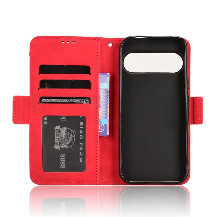 For Google Pixel 9 Pro Case Wallet Card Slots PU Leather + TPU Full Protection Phone Cover