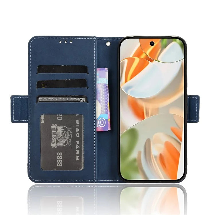 For Google Pixel 9 Pro Case Wallet Card Slots PU Leather + TPU Full Protection Phone Cover