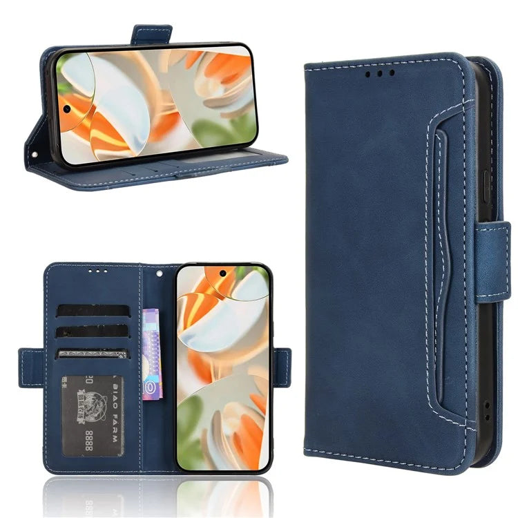 For Google Pixel 9 Pro Case Wallet Card Slots PU Leather + TPU Full Protection Phone Cover