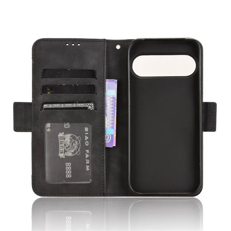For Google Pixel 9 Pro Case Wallet Card Slots PU Leather + TPU Full Protection Phone Cover
