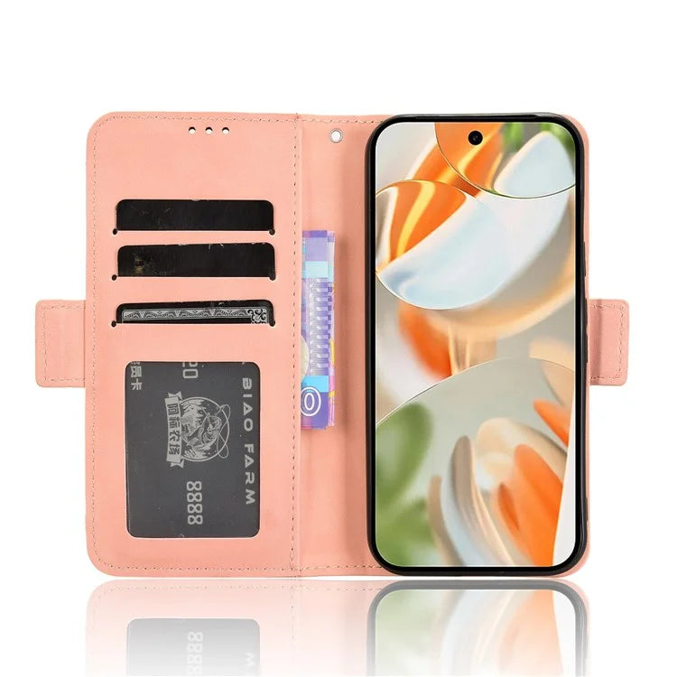 For Google Pixel 9 Pro Case Wallet Card Slots PU Leather + TPU Full Protection Phone Cover