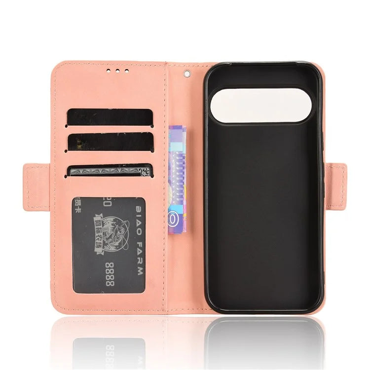 For Google Pixel 9 Pro Case Wallet Card Slots PU Leather + TPU Full Protection Phone Cover