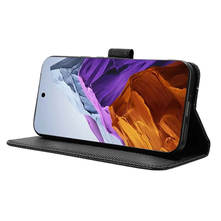 For Google Pixel 9 Pro XL Case Diamond Texture PU Leather Protective Phone Cover