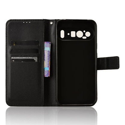 For Google Pixel 9 Pro XL Case Diamond Texture PU Leather Protective Phone Cover