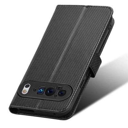 For Google Pixel 9 Pro XL Case Diamond Texture PU Leather Protective Phone Cover