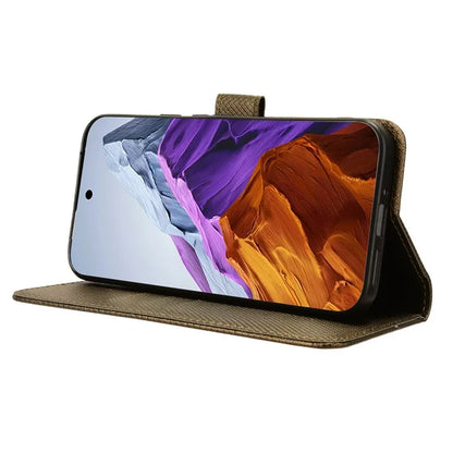 For Google Pixel 9 Pro XL Case Diamond Texture PU Leather Protective Phone Cover