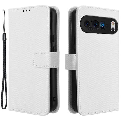 For Google Pixel 9 Pro XL Case Diamond Texture PU Leather Protective Phone Cover