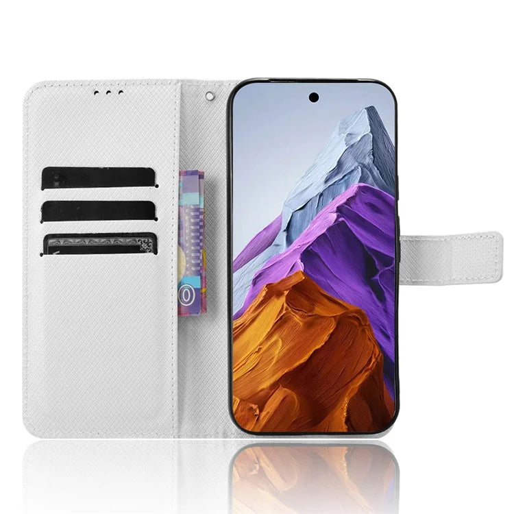 For Google Pixel 9 Pro XL Case Diamond Texture PU Leather Protective Phone Cover