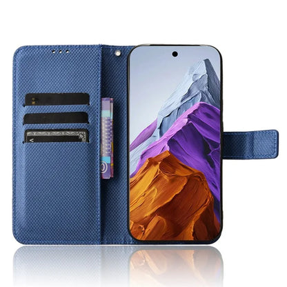 For Google Pixel 9 Pro XL Case Diamond Texture PU Leather Protective Phone Cover