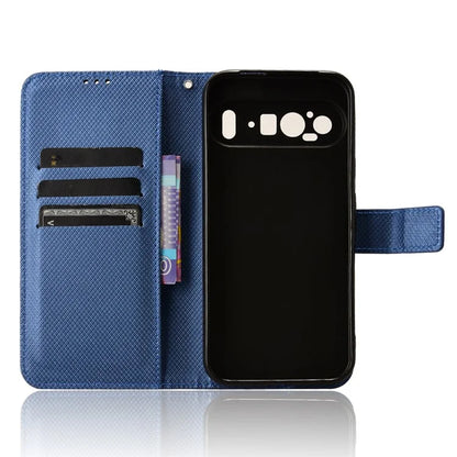 For Google Pixel 9 Pro XL Case Diamond Texture PU Leather Protective Phone Cover