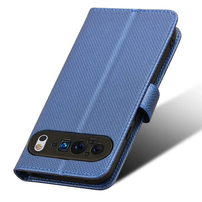 For Google Pixel 9 Pro XL Case Diamond Texture PU Leather Protective Phone Cover
