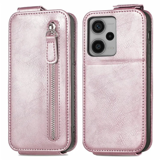 For Xiaomi Redmi Note 12 Pro+ 5G Case Vertical Flip Zipper Leather Phone Cover